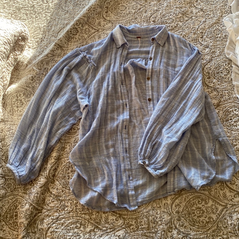 FP BLUE BELL SLEEVE BUTTON-UP